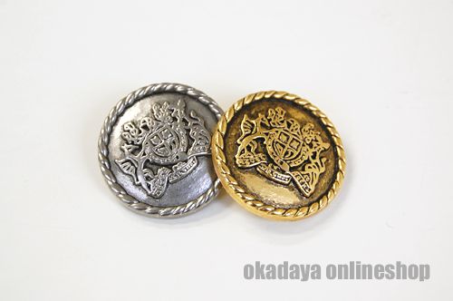 メタル紋章ボタン(10004286) 15mm SB.シルバー 08Bg99_