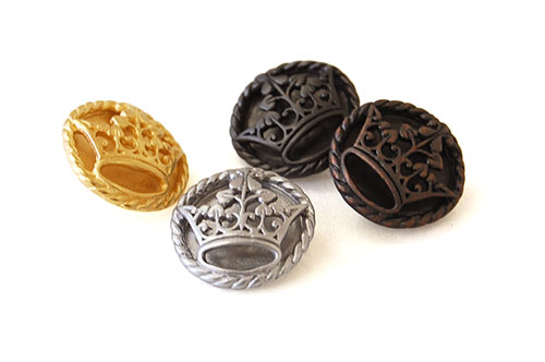 クイーンズティアラメタルボタン(10080250) 15mm GG.ゴールド 08Bg99_