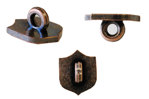 ミニエンブレムメタルボタン 騎馬(10081159) 7mm OB.オールドブラス 99Zz99_