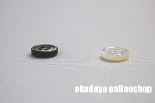 貝シャツボタン(1730) 11.5mm 白(高瀬貝) 08Bg99_