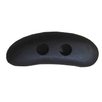 木製ウィンナー型ダッフルボタン（40126） 50mm 02.黒 08Bg99_