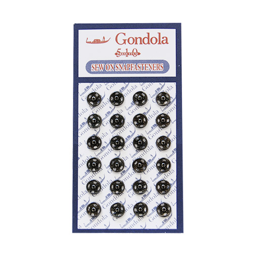 スナップボタン ゴンドラスナップ(510) 5mm イブシ/ブラックニッケル 08Bg99_