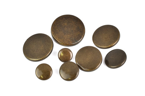 裏穴メタルボタン(A370) 28mm AG.アンティークゴールド 08Bg99_