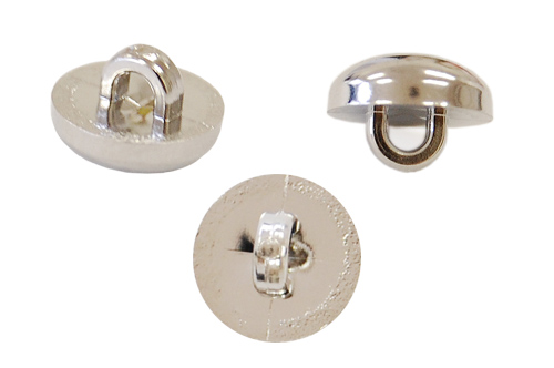 ぷっくり無地ミニメタルボタン(AB-4) 6mm S.シルバー 08Bg99_