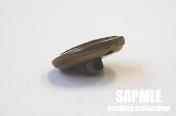 ラインストーン入り王冠メタルボタン(BAK62006) 18mm HG.つや消しゴールド 08Bg99_