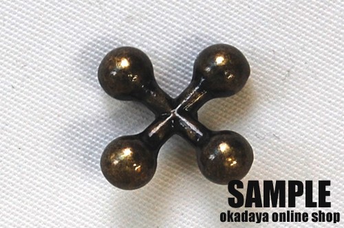 クロスメタルボタン(DM1891) 20mm AG.アンティークゴールド 08Bg99_