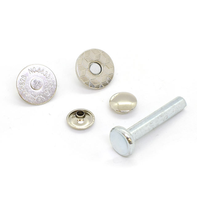 カシメ式マグネットボタン(KMB-4) 18mm シルバー 08Bg99_