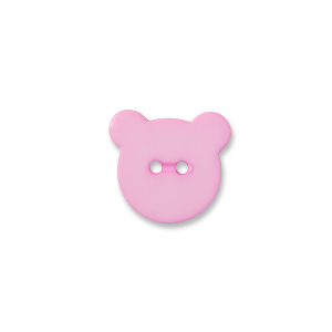 プラスチックちびくまボタン（M112） 11.ピンク 08Bg99_