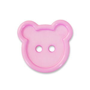 プラスチックでかくまボタン(M113) 11.ピンク 08Bg99_