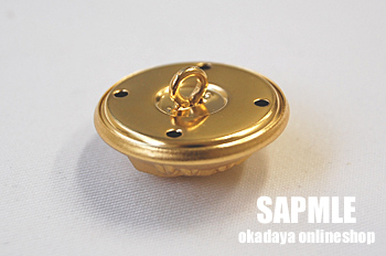 ドーム型紋章メタルボタン(MA1173) 30mm HG.ゴールド 08Bg99_