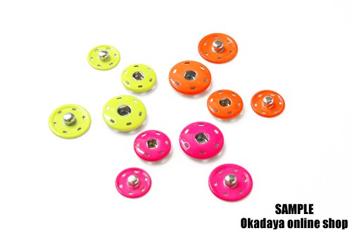 スナップボタン 蛍光ペイントスナップ 25mm F.Or蛍光オレンジ 1組入 99Zz99_