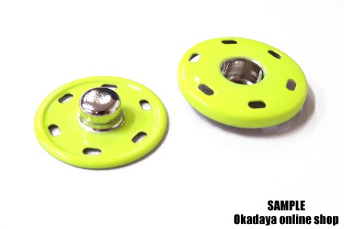 スナップボタン 蛍光ペイントスナップ 25mm F.Or蛍光オレンジ 1組入 99Zz99_