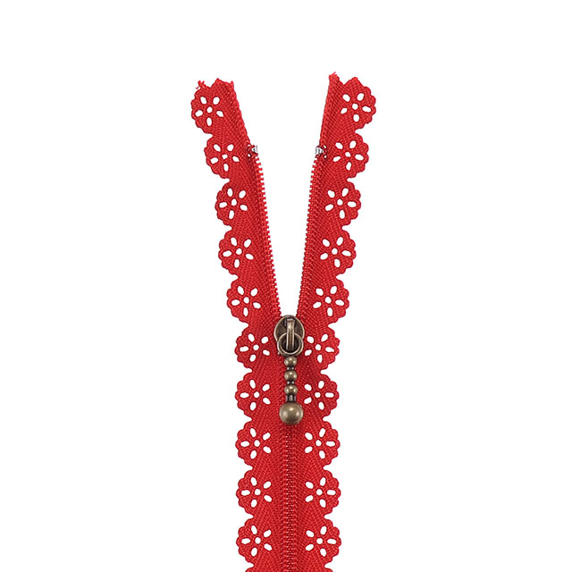 レースファスナー(LACEF20) 止め 20cm 519.スカーレット 08Co99_