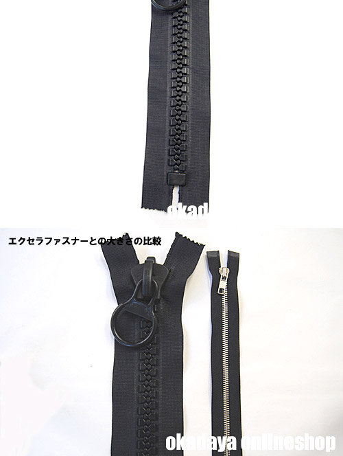 25ジェラコンジャンボファスナー 止め(VS) 40cm 黒 99Zz99_