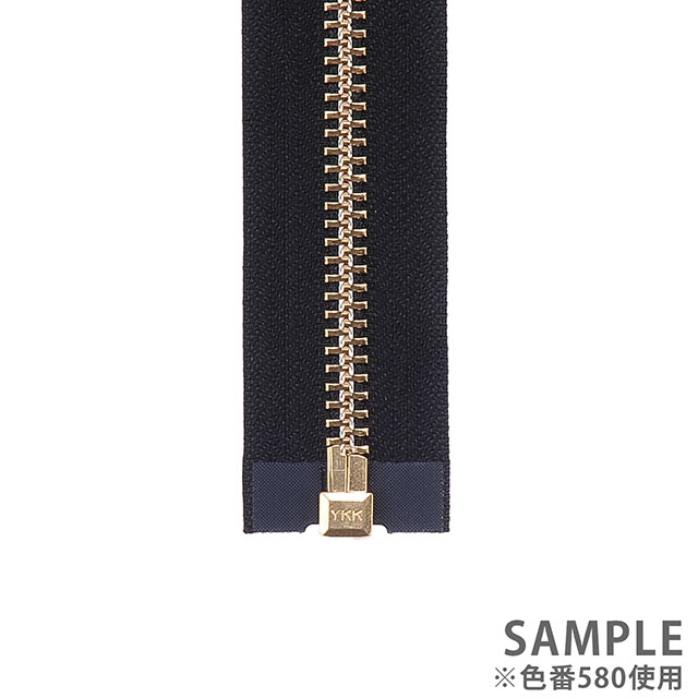 YKK メタルファスナー エバーブライト(10MGP DA OP) ゴールド オープン 70cm 501.白 08Co99_