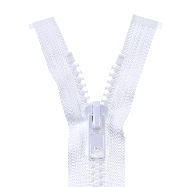 YKK 10ビスロンファスナー(10VF DA MR) 逆開オープン 100cm 501.白 08Co99_