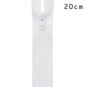 YKK 3コイルファスナー オープン(3CF DAO OP) 20cm 501.白 08Co99_