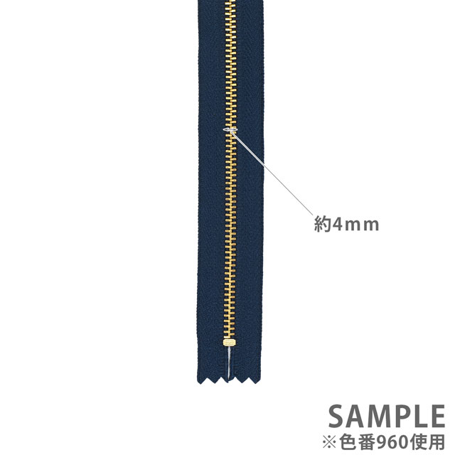 YKK メタルファスナー(3G DA C) ゴールド 止め 30cm 817.ローズピンク 08Co99_
