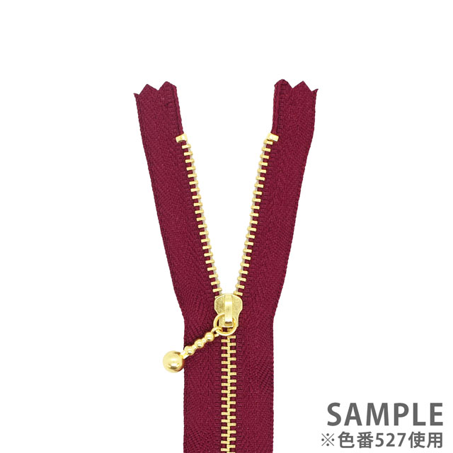 YKK メタルファスナー(3G DNDBL C) ゴールド 止め 12cm 801.生成 08Co99_