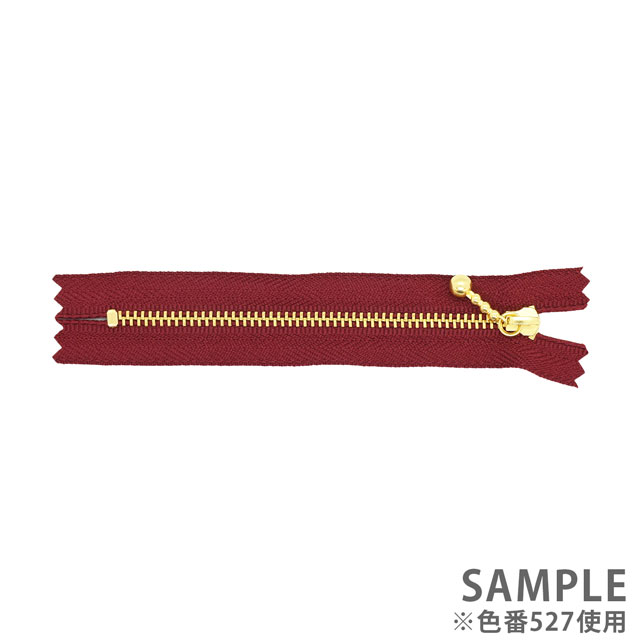 YKK メタルファスナー(3G DNDBL C) ゴールド 止め 12cm 801.生成 08Co99_