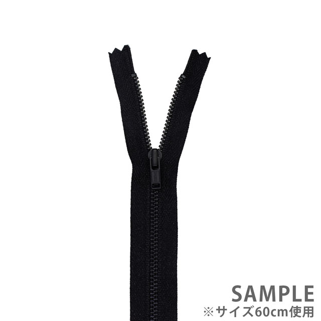 YKK メタルファスナー(3GK DA C) 黒染 止め 20cm 580.黒 08Co99_