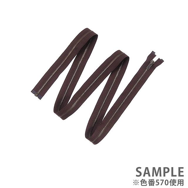 YKK メタルファスナー(3GKB DA OP) アンティークゴールド オープン 60cm 223.オリーブ 08Co99_