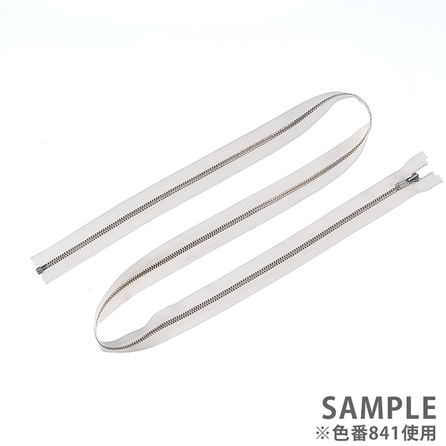 YKK メタルファスナー(3MN DA OP) シルバー オープン 100cm 580.黒 08Co99_