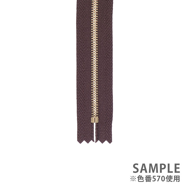 YKK メタルファスナー エクセラ(3SGWOG DA2E C) ゴールド 止め 30cm 864.マルーン 08Co99_