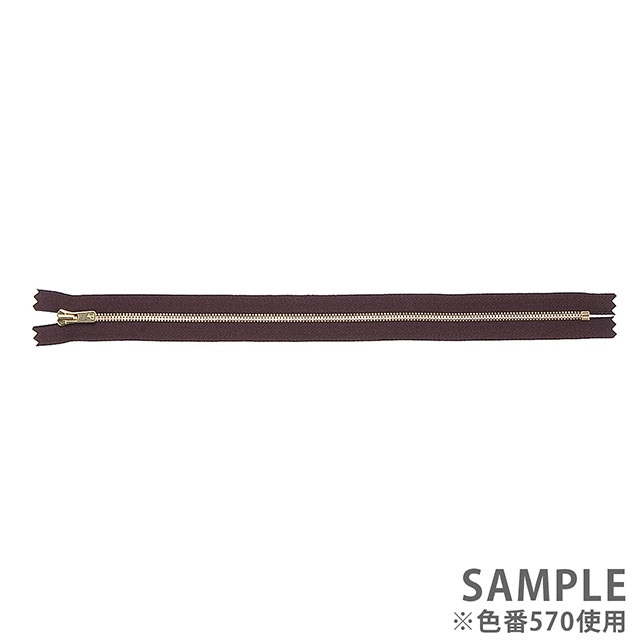YKK メタルファスナー エクセラ(3SGWOG DA2E C) ゴールド 止め 30cm 864.マルーン 08Co99_