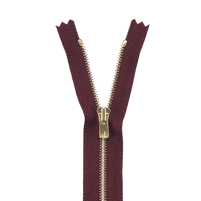 YKK メタルファスナー エクセラ(3SGWOG DA2E C) ゴールド 止め 30cm 864.マルーン 08Co99_