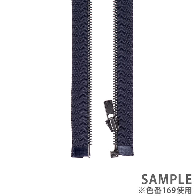 YKK メタルファスナー エクセラ(3SGWH DA2E OP) アンティークシルバー オープン 100cm 223.オリーブ 08Co99_