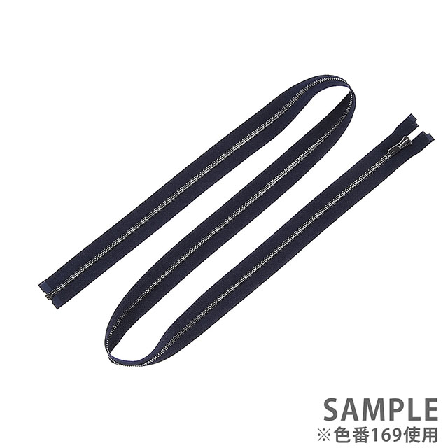 YKK メタルファスナー エクセラ(3SGWH DA2E OP) アンティークシルバー オープン 100cm 223.オリーブ 08Co99_