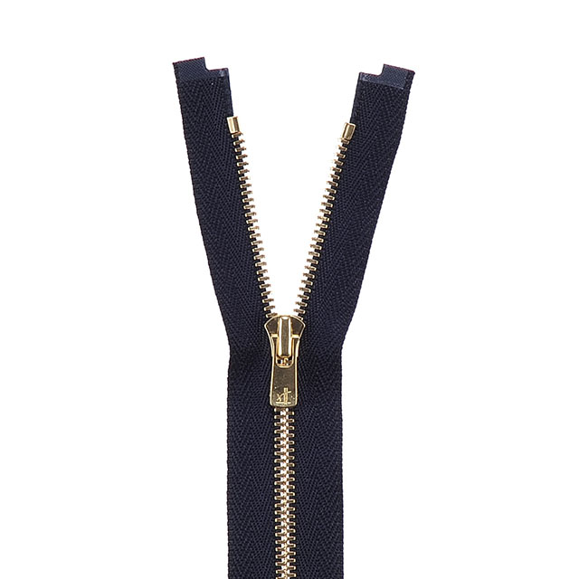 YKK メタルファスナー エクセラ(3SGWOG DA2E MR) ゴールド 逆開オープン 100cm 169.ディープネイビー 08Co99_