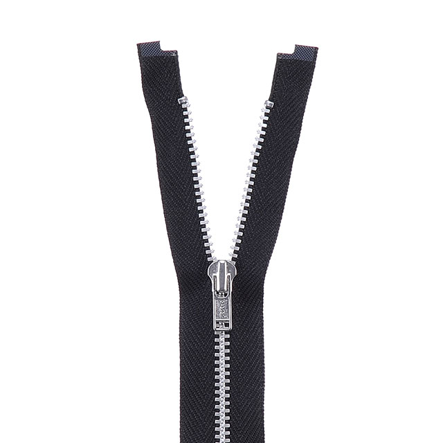 YKK メタルファスナー YZiP(3Y DA OP) シルバー オープン 60cm 580.黒 08Co99_