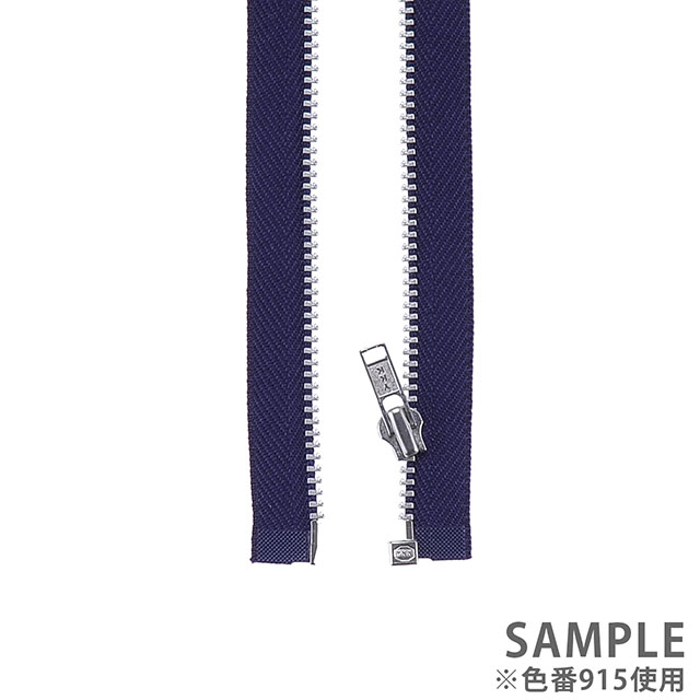 YKK メタルファスナー YZiP(3Y DA OP) シルバー オープン 60cm 580.黒 08Co99_