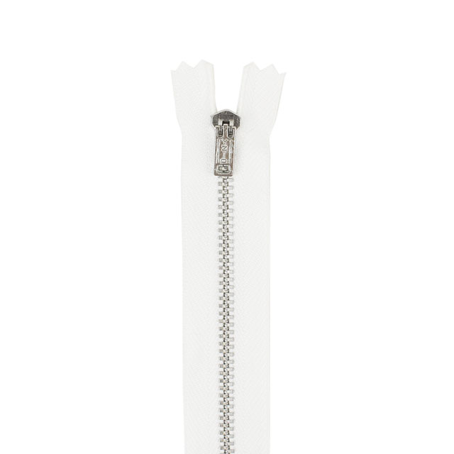 YKK パンツ用ファスナー 3Yミトラ 止め(3YAC) 18cm 501.白 08Co99_