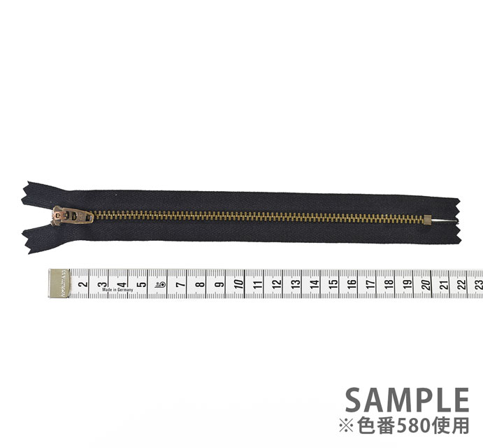 YKK ジーンズ用ファスナー ワイジップ 止め(3YG-KBGS-C) 20cm アンティークゴールド 169.ネイビー 08Co99_