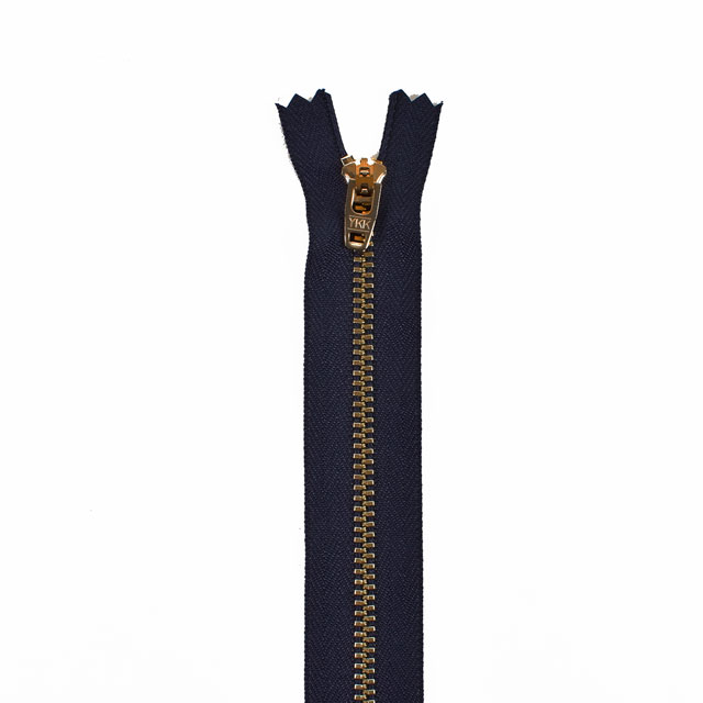 YKK ジーンズ用ファスナー ワイジップ 止め(3YG-KBGS-C) 20cm アンティークゴールド 169.ネイビー 08Co99_