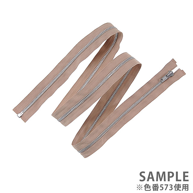 YKK メタルファスナー YZiP(4Y DA OP) シルバー オープン 60cm 519.スカーレット 08Co99_