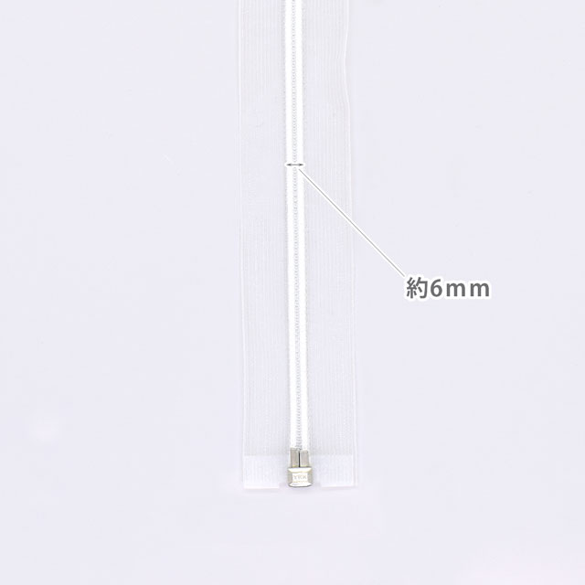 YKK コイルファスナー(5CNL DA OP) オープン 60cm 582.透明 08Co99_
