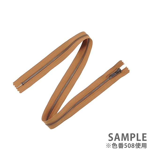 YKK メタルファスナー(5GKB DA C) アンティークゴールド 止め 60cm 580.黒 08Co99_