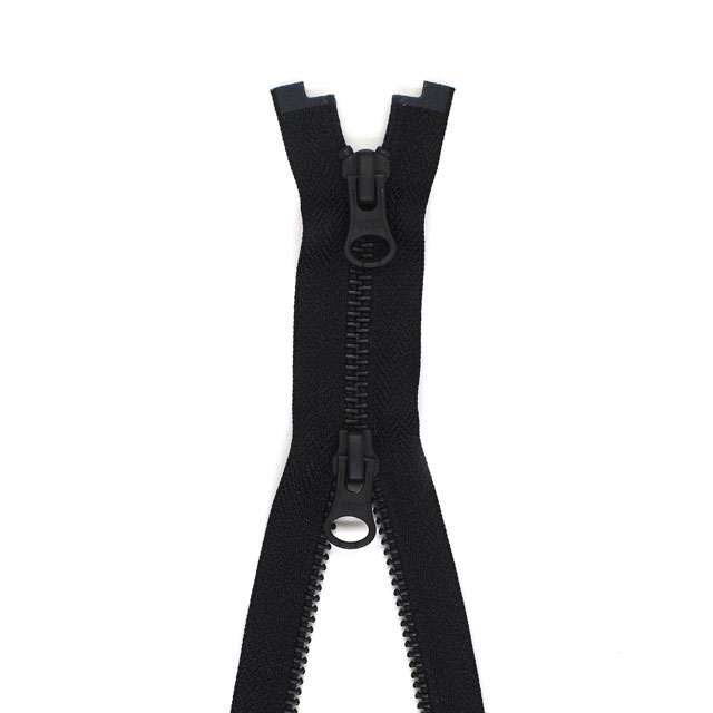 YKK メタルファスナー(5RGMK DALH MR) 黒染 逆開オープン 100cm 580.黒 08Co99_