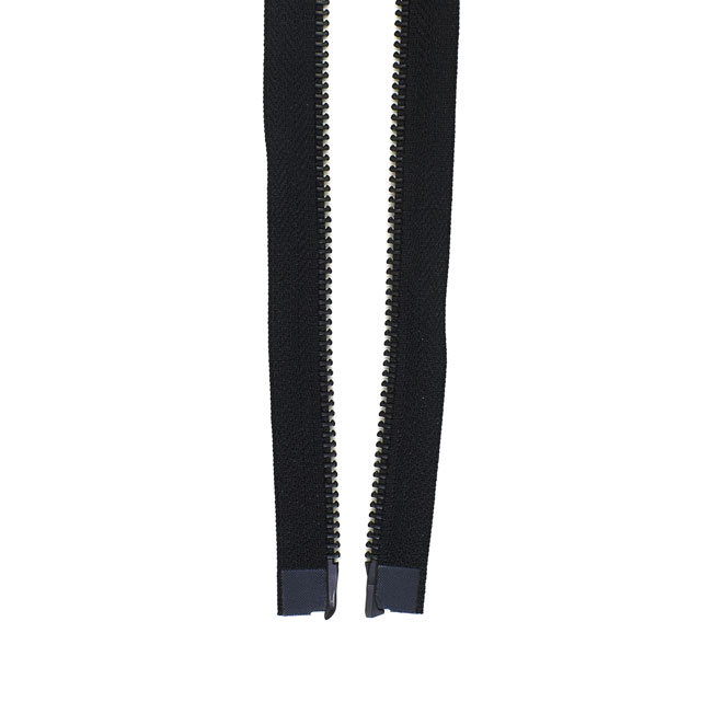 YKK メタルファスナー(5RGMK DALH MR) 黒染 逆開オープン 100cm 580.黒 08Co99_