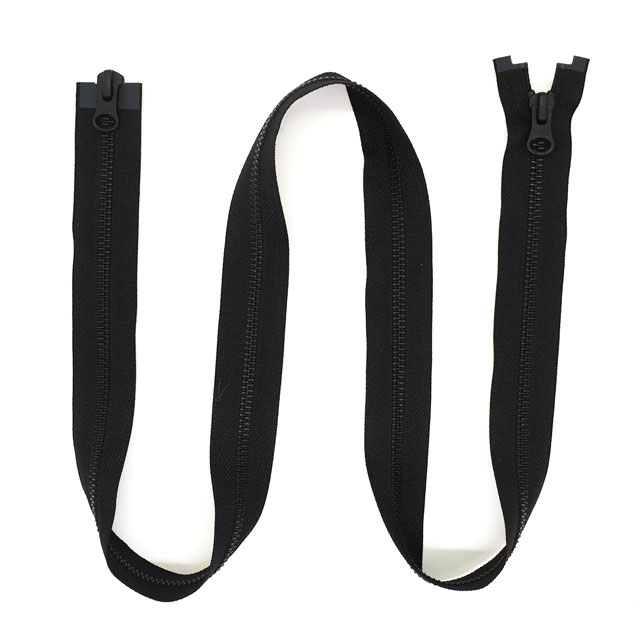 YKK メタルファスナー(5RGMK DALH MR) 黒染 逆開オープン 100cm 580.黒 08Co99_