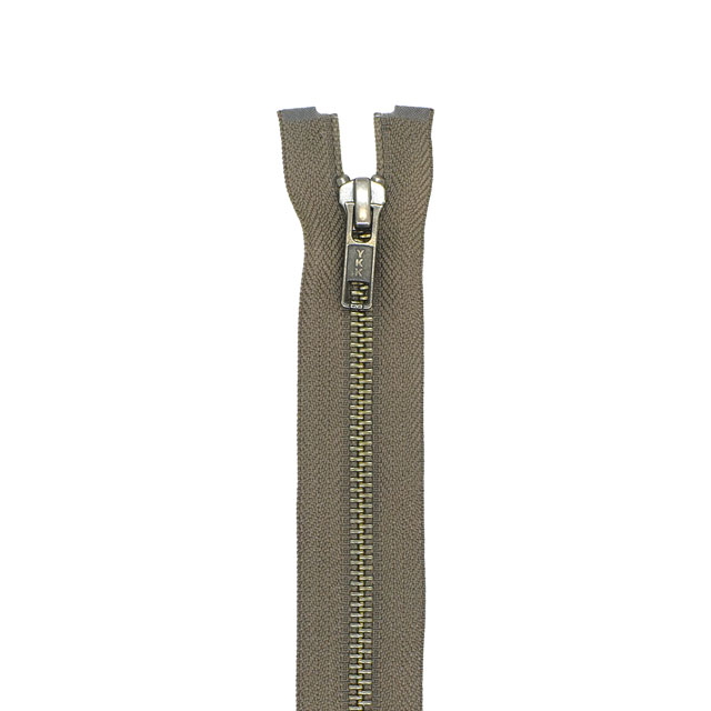 YKK メタルファスナー(5RGTH DA OP) アンティークシルバー オープン 100cm 034.ストーングレー 08Co99_