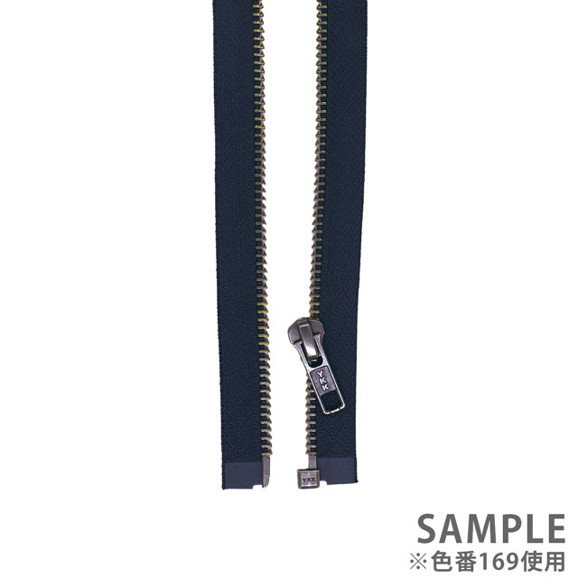 YKK メタルファスナー(5RGTH DA OP) アンティークシルバー オープン 100cm 034.ストーングレー 08Co99_