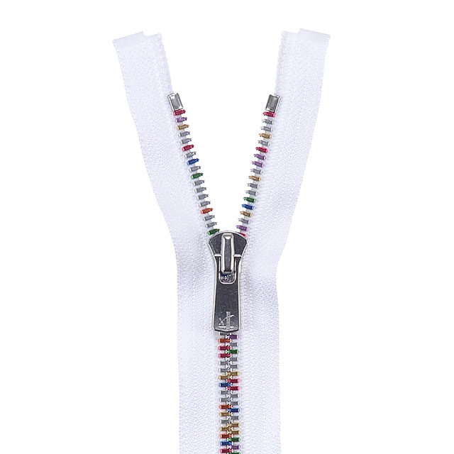 YKK メタルファスナー EXCELLA Light(5SAWAM DA2E OP) ミックス オープン 60cm 501.白 08Co99_