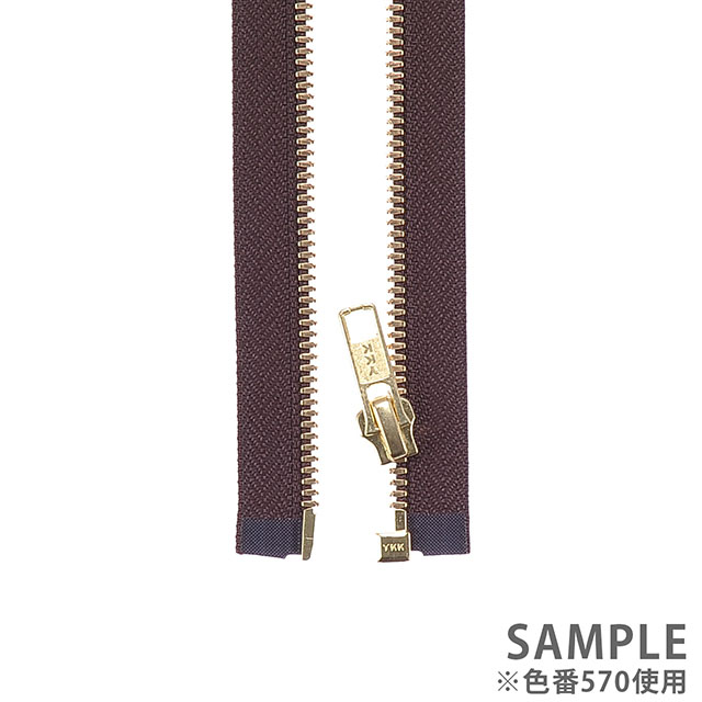 YKK メタルファスナー エクセラ(5SGWOG DA OP) ゴールド オープン 100cm 501.白 08Co99_