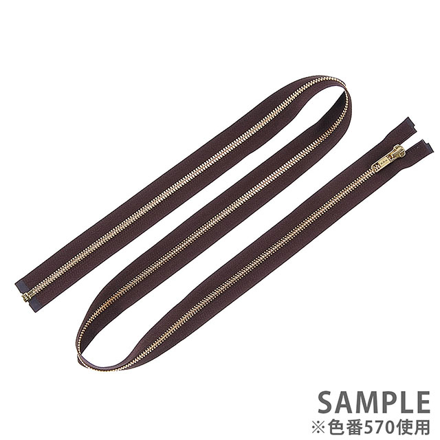 YKK メタルファスナー エクセラ(5SGWOG DA OP) ゴールド オープン 100cm 501.白 08Co99_