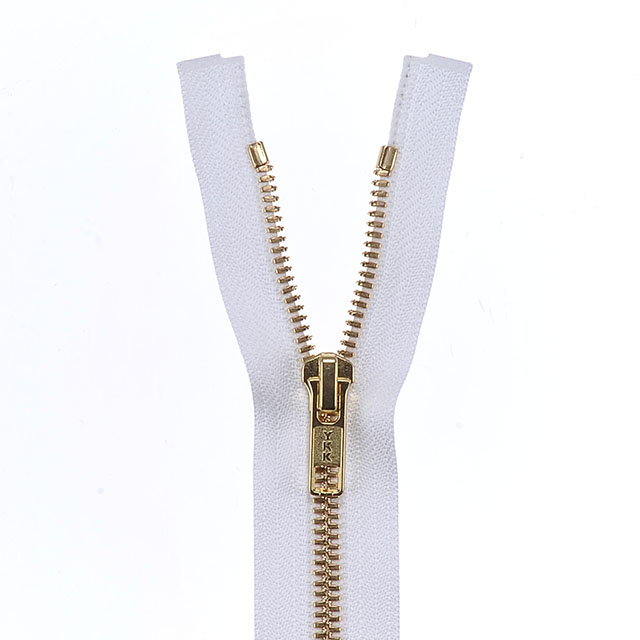 YKK メタルファスナー エクセラ(5SGWOG DA OP) ゴールド オープン 100cm 501.白 08Co99_